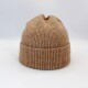 Gorro de lana marrón