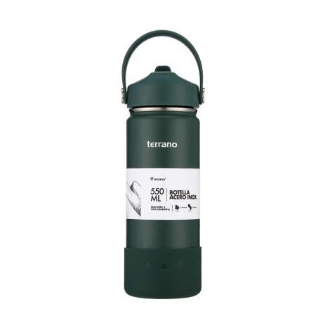 Botella Térmica Con Pico 550Ml. Verde Opaco