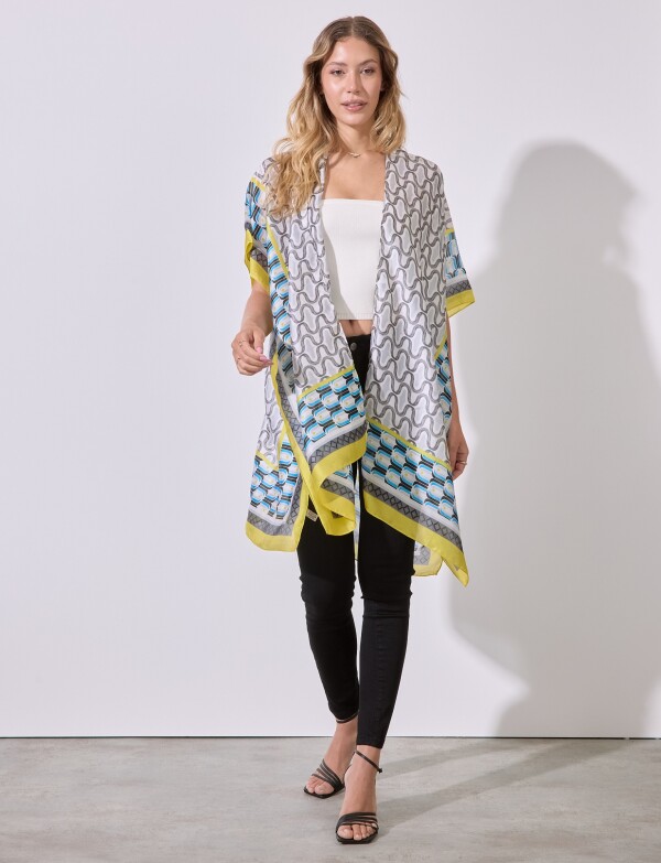 Kimono Printed MULTI/AMARILLO