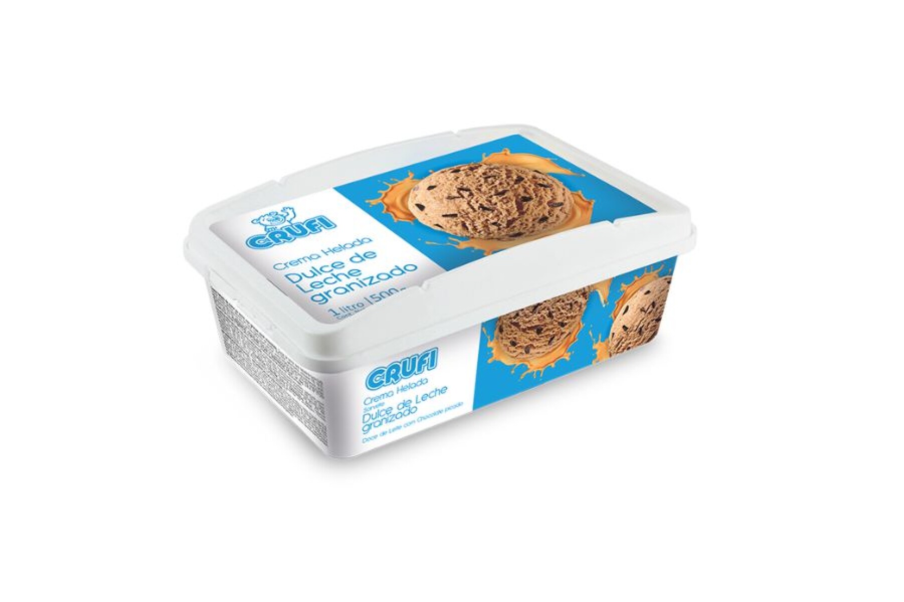 Helado Crufi dulce de leche granizado 1 l 