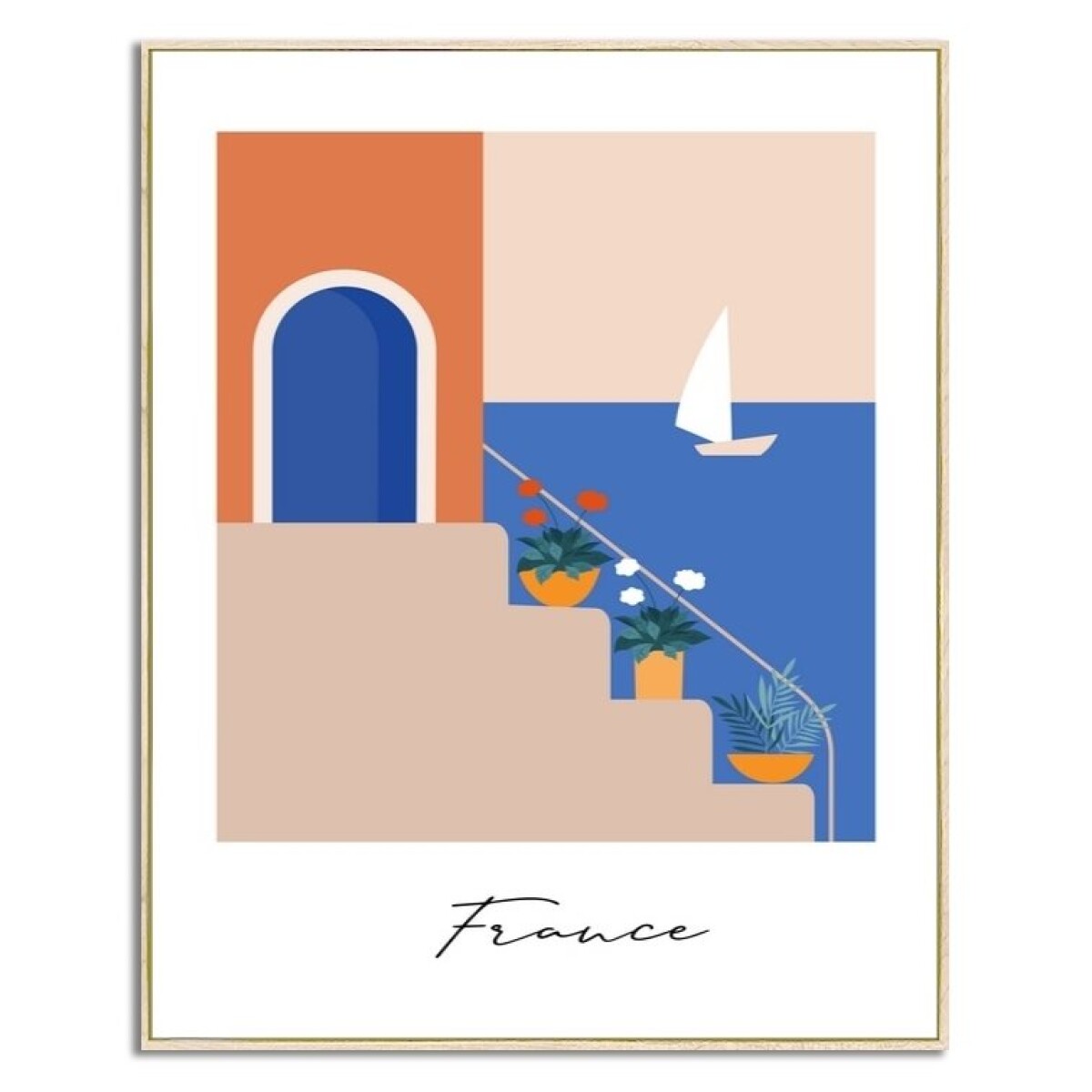 CUADRO CANVAS 40x50cm MARCO FRANCE 