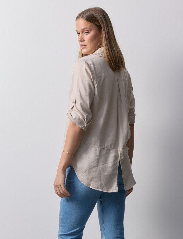 Camisa Tencel BEIGE