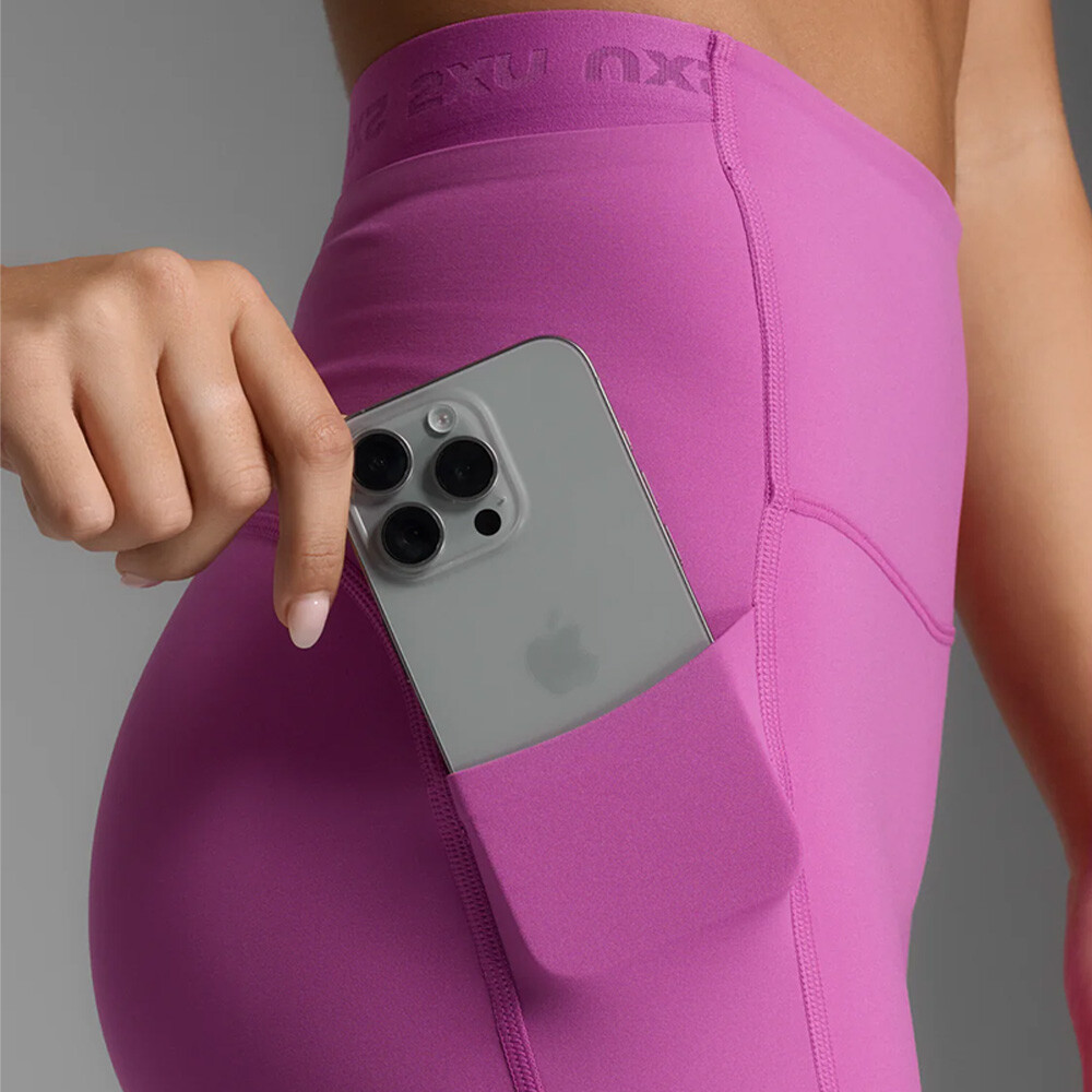 Biker Training Form Stash Hi-Rise Mujer Hyper Violet/hyper Violet