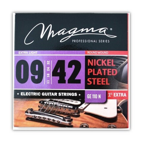 Encordado Guitarra Electrica Magma Nickel .009 GE110N Unica