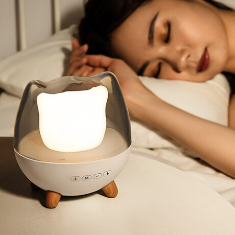 Lámpara gatito con cúpula LED Blanco