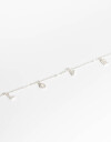 Collares Cortos Strass Collar "love" Con Cubic - Plateado