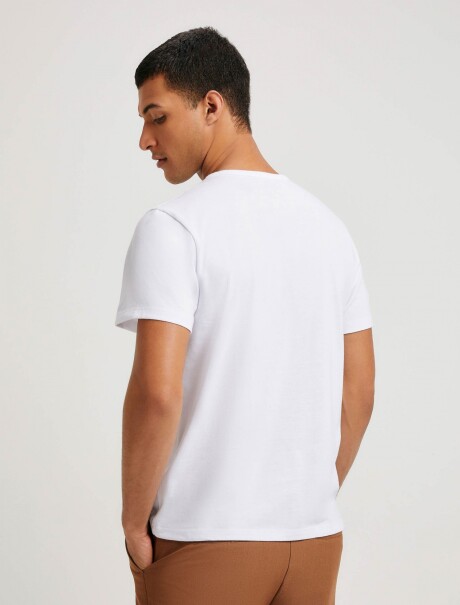 CAMISETAS BÁSICAS MANGA CORTA SLIM BLANCO