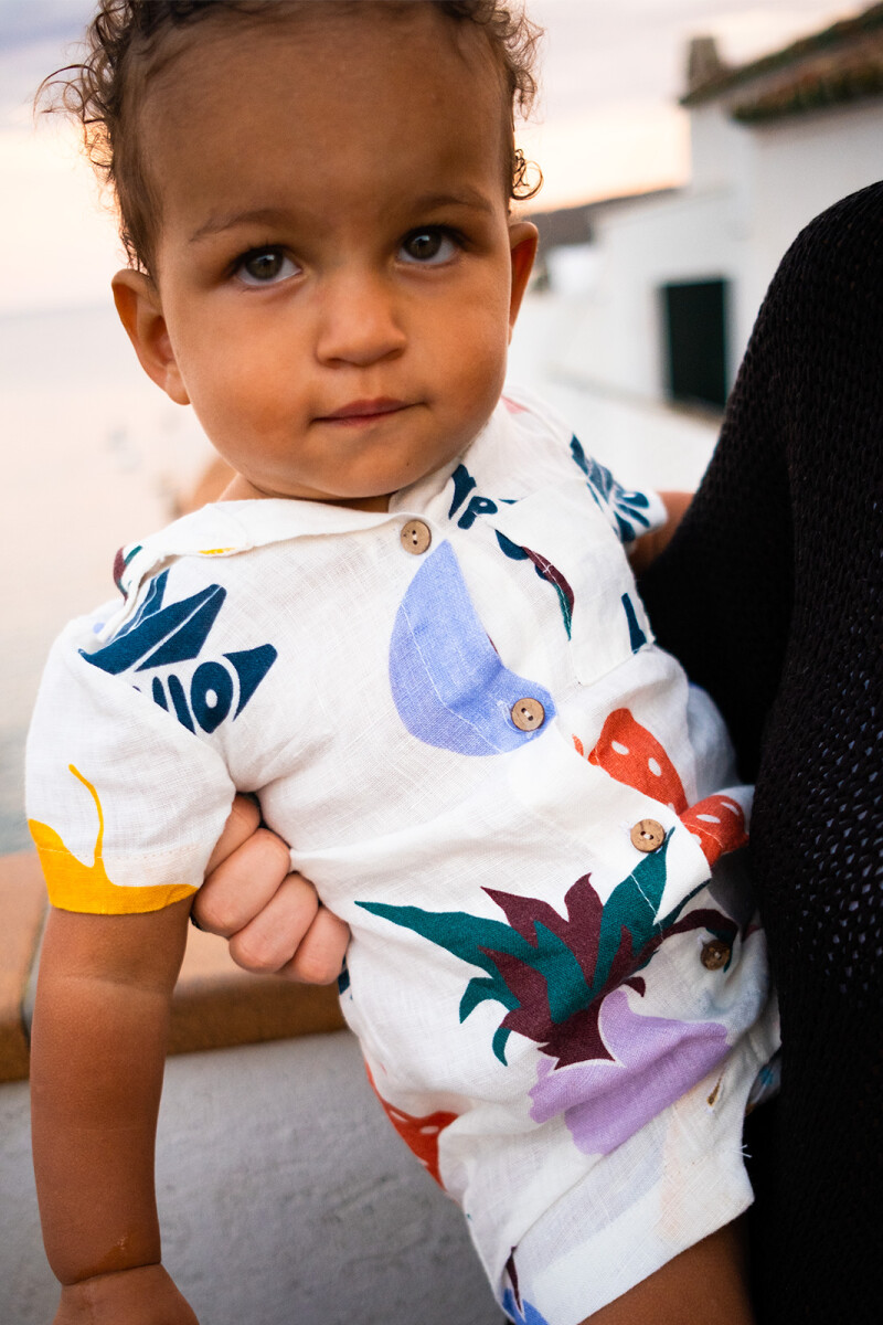 BABY LINEN SHIRTSUIT Fruit Salad