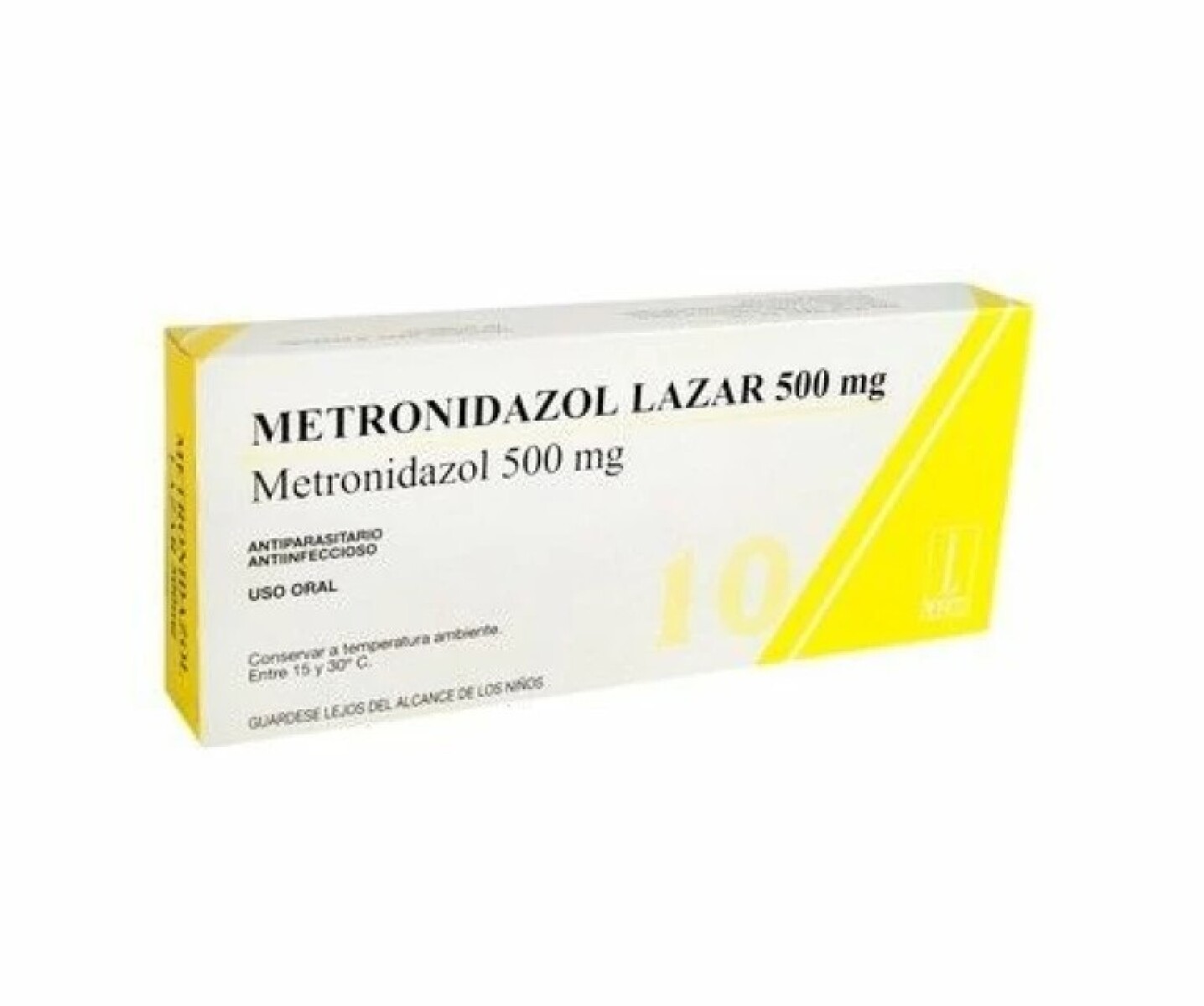 Metronidazol Lazar 500mg 10 Comprimidos 