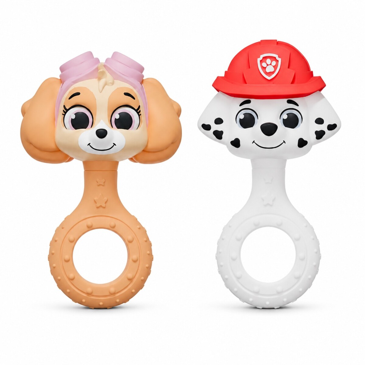 Pack x2 mordillos paw patrol agarre facil - sky y marshall 