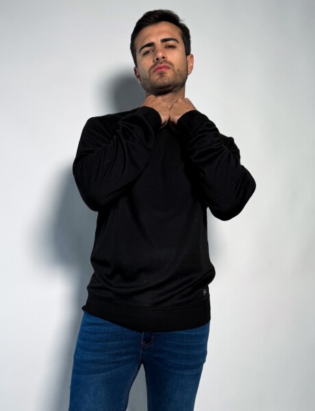 Sweater tejido Sigur Negro