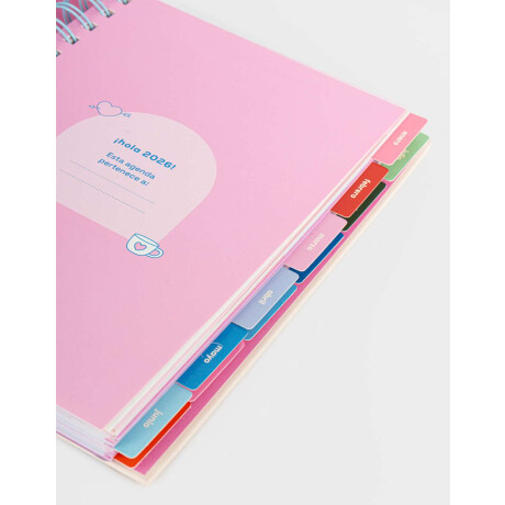 Agenda A5 2026 Combinacion Multicolor