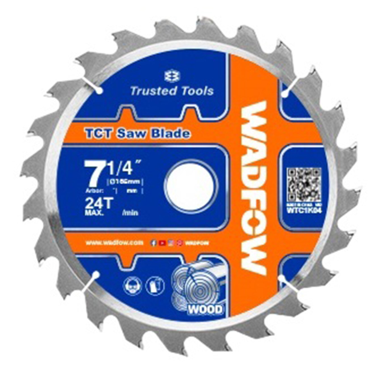 DISCO MADERA 7 1/4 24 DIENTES WADFOW 