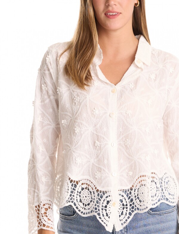 Camisa Boho Calada BLANCO