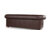 Sillón 100% Cuero - 3 Cuerpos - Chesterfield Caramelo