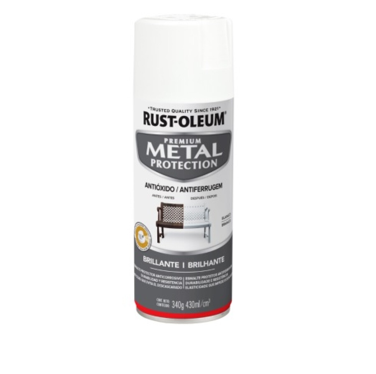 Esmalte Aerosol Protector de Oxido 312Gr - Blanco Brillante Rust Oleum 
