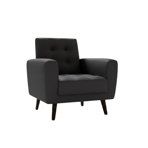 Butaca 1 Cuerpo - Eco-Cuero Livia Negro