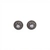 Caravanas Circulo-Plata 925-Piedra Zirconia-CA3065 conpiedra