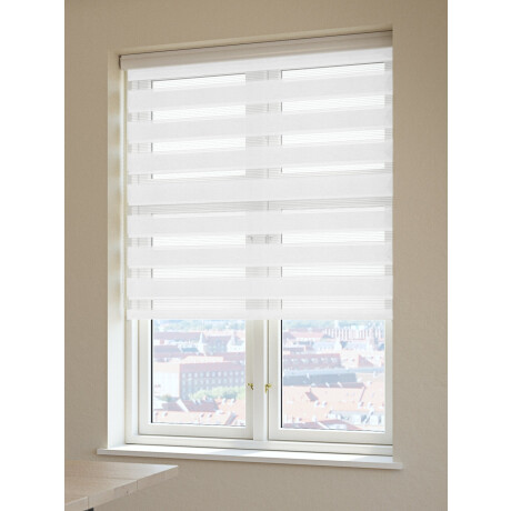 Cortina Enrollable Doble Alsten 120X250Cm Blanco