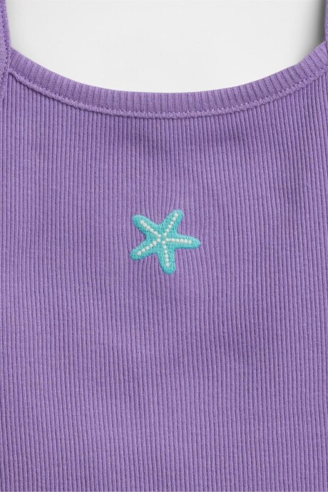 Musculosa Rib Toddler Niña Purple Loganberry