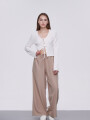 Pantalon Cezzilia Beige Oscuro