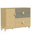 Comoda Zapatera 4 Cajones 1 Puerta Gracia Verde