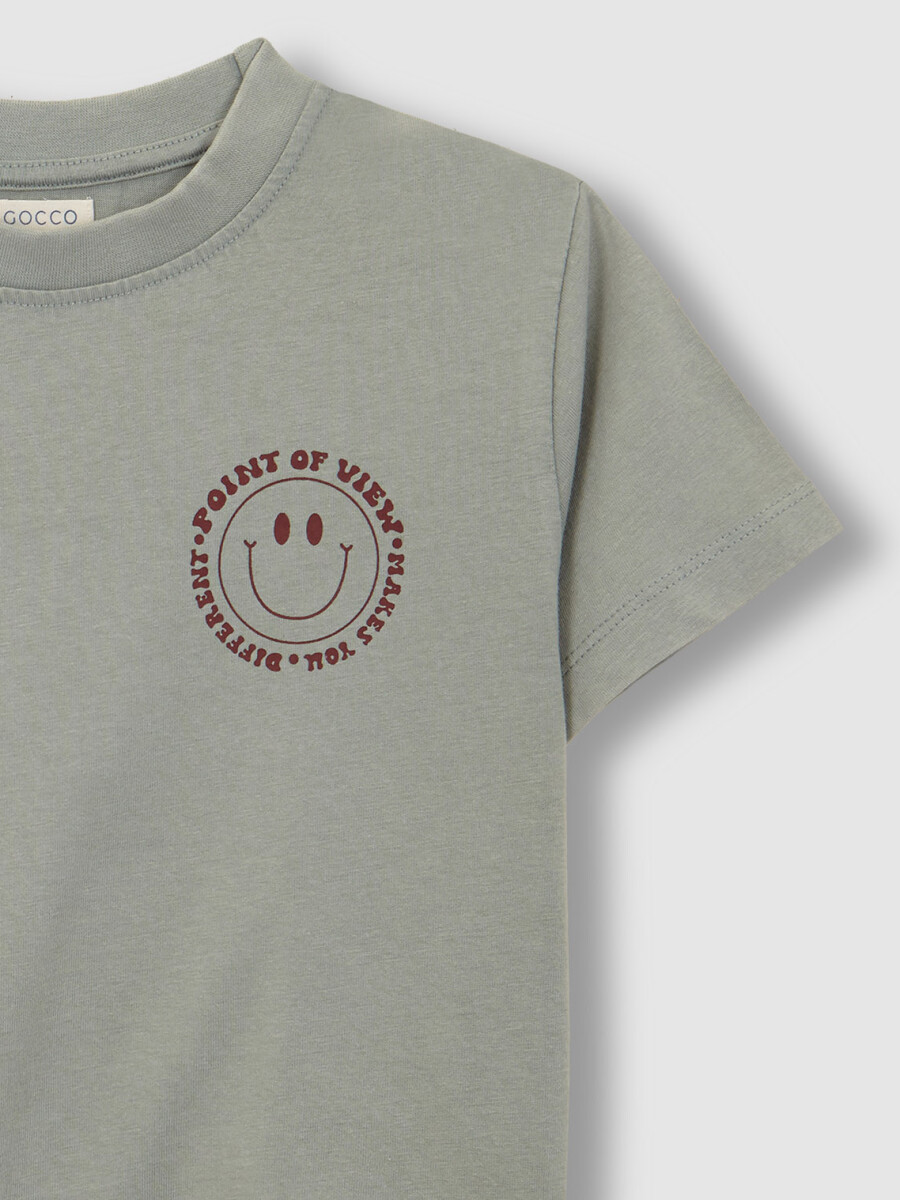 Camiseta Print Point Of View Verde Seco
