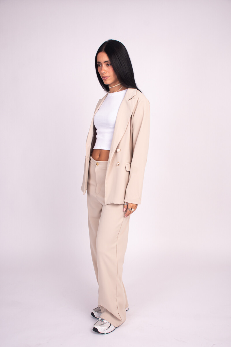 Pantalón de vestir Beige