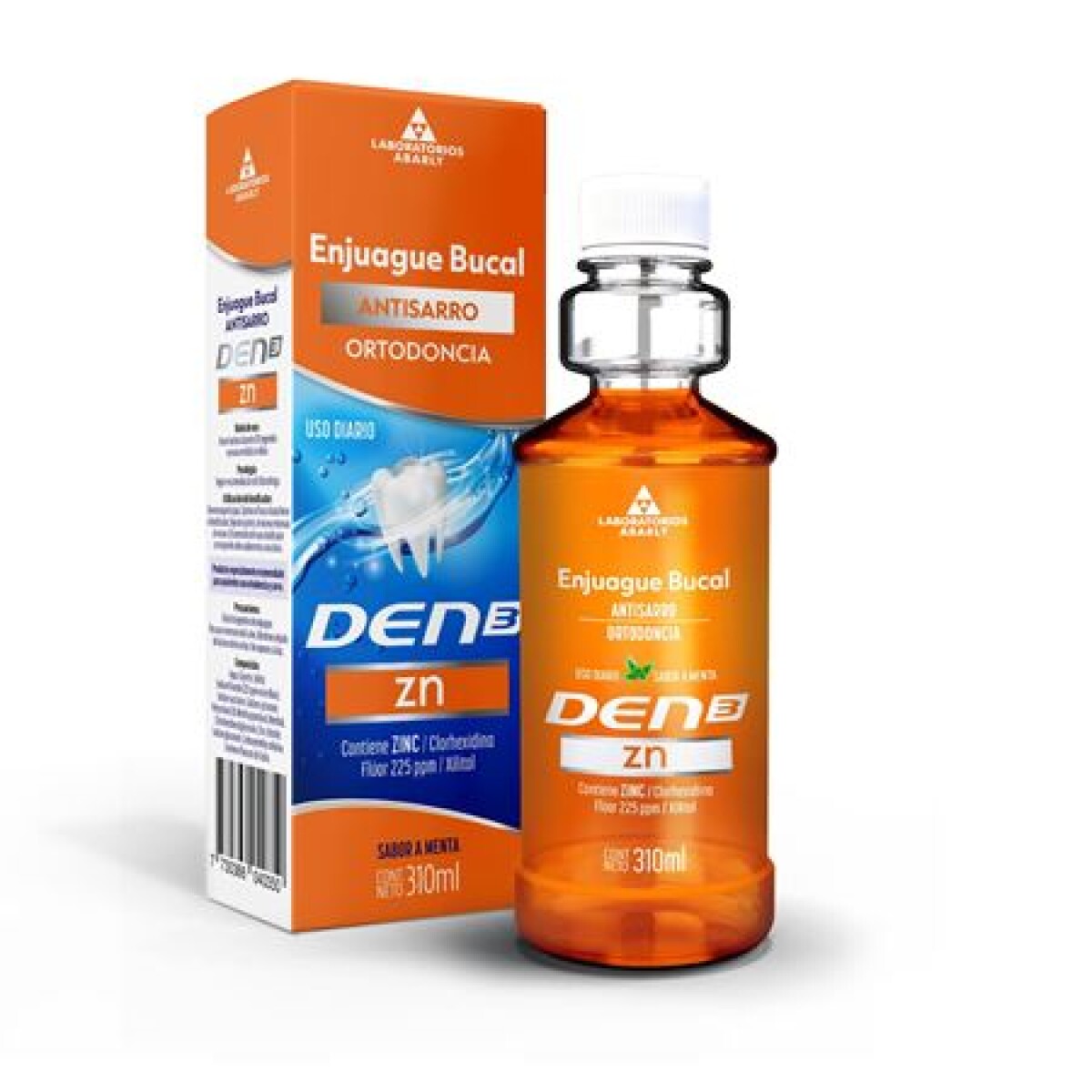 Enjuague Bucal DEN3 Antisarro 310ml – Prevención de Sarro y Placa