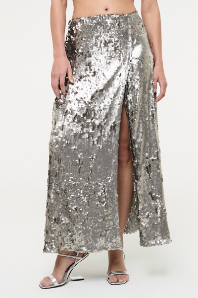 FALDA MAXI Plata