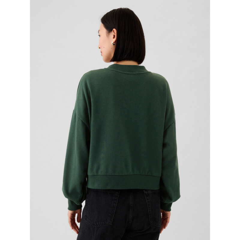JPN LOGO CREW CARDIGAN ESSEX GREEN 702