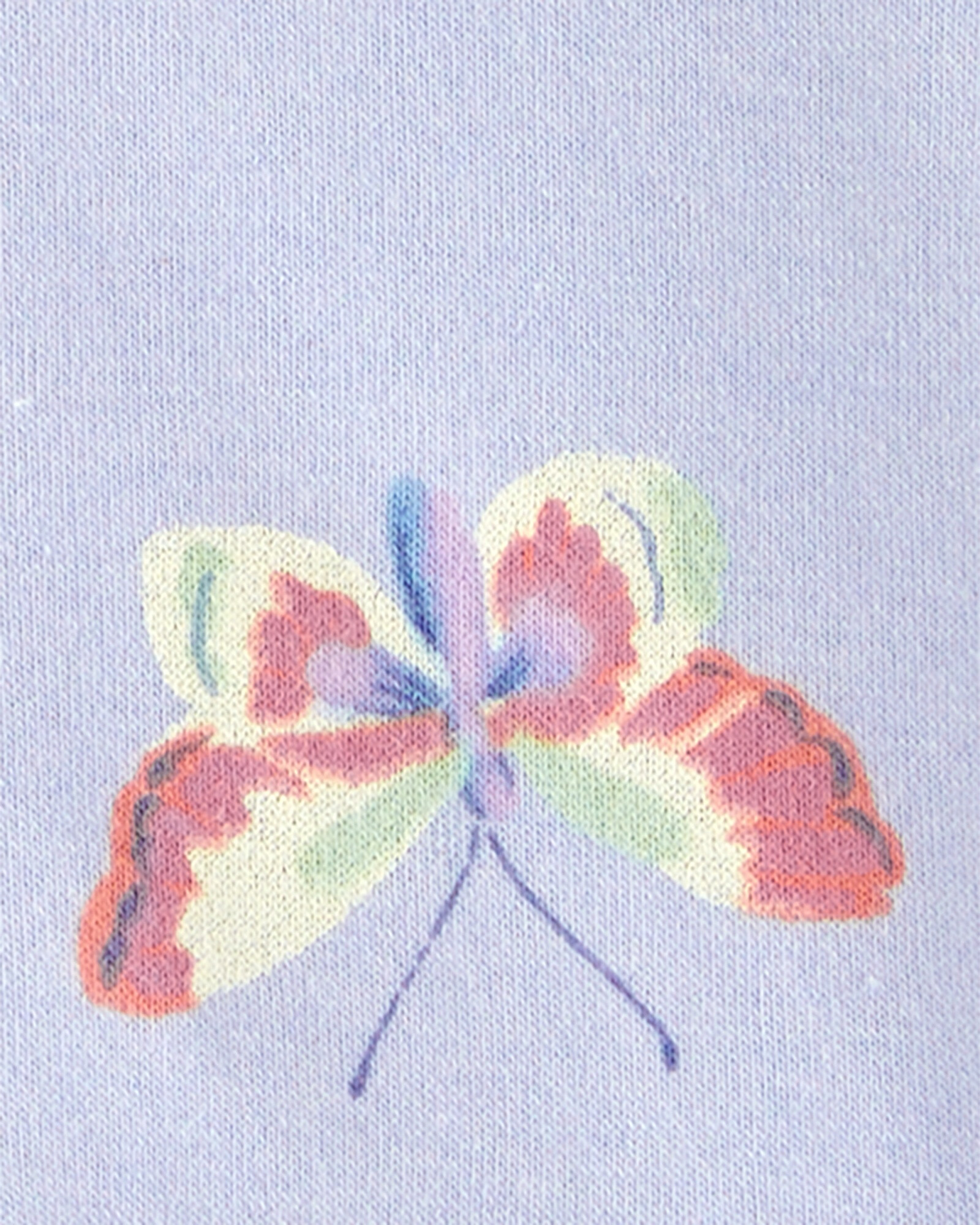 Campera de algodón con felpa, diseño mariposas Campera de algodón con felpa, diseño mariposas