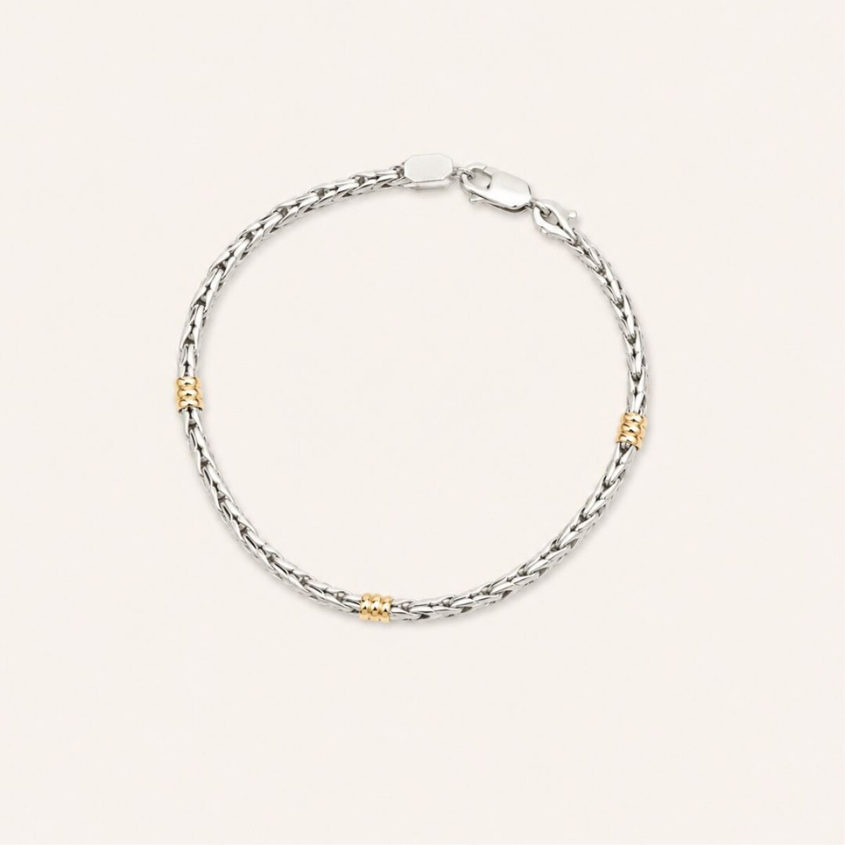 Pulsera Espiga N1- Plata y Oro 