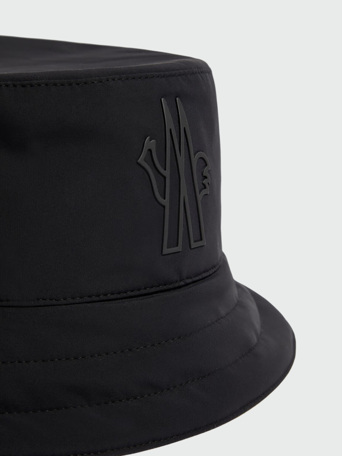 Moncler - Gorro de pescador con logo Negro
