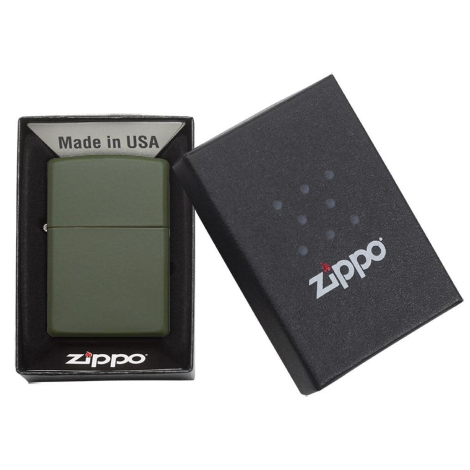 Encendedor Zippo Classic Verde Mate 221 Aventureros encendedor-zippo-classic-verde-mate-221-aventureros