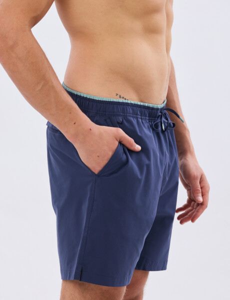 SHORT DE BAÑO FLEX LISO Marino