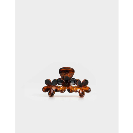 Broche Con Flores Marron Carey