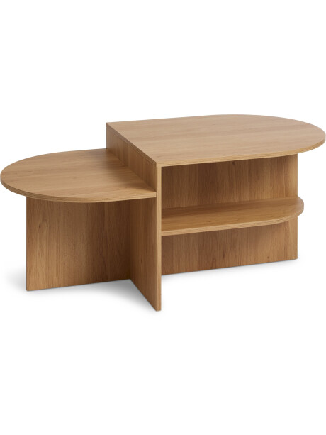 Mesa de centro LISBJERG 60x107 estantes color roble Mesa de centro LISBJERG 60x107 estantes color roble