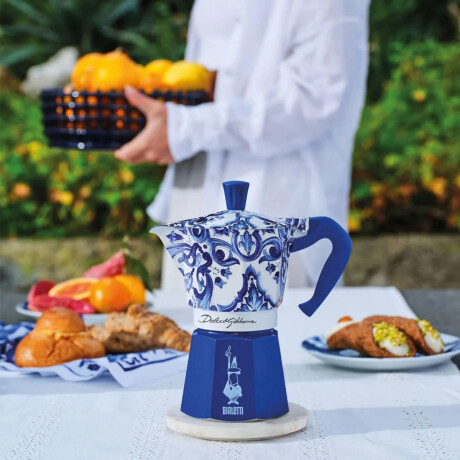 Cafetera Moka Dolce & Gabbana Blue 270 ml Bialetti Cafetera Moka Dolce & Gabbana Blue 270 ml Bialetti