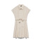 VMATHENA CS SHORT SHIRT BELT DRESS WVN OATMEAL