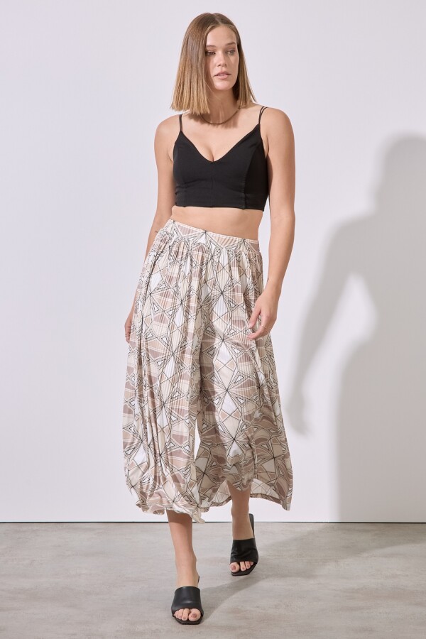 Capri Wide Leg MULTI/BEIGE