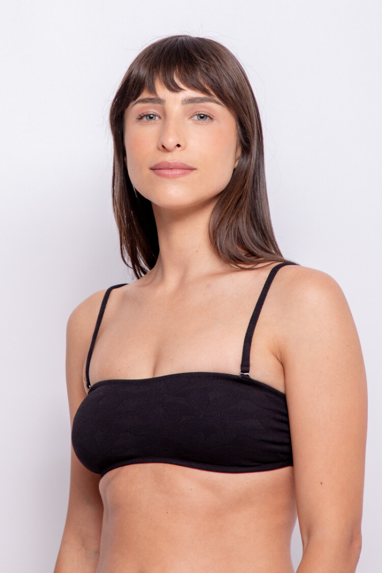 TOP STRAPLESS LIRIO Negro