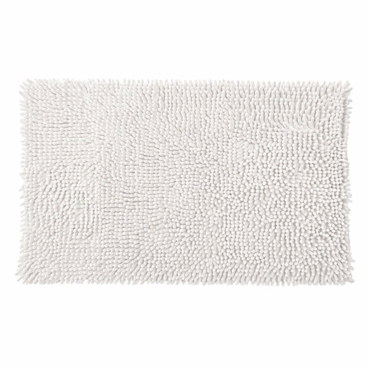 ALFOMBRA DE BAÑO SHAGGY 45X70CM BLANCO 