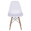 Silla Blanca Eames DKR Base de Madera Silla Blanca Eames DKR Base de Madera