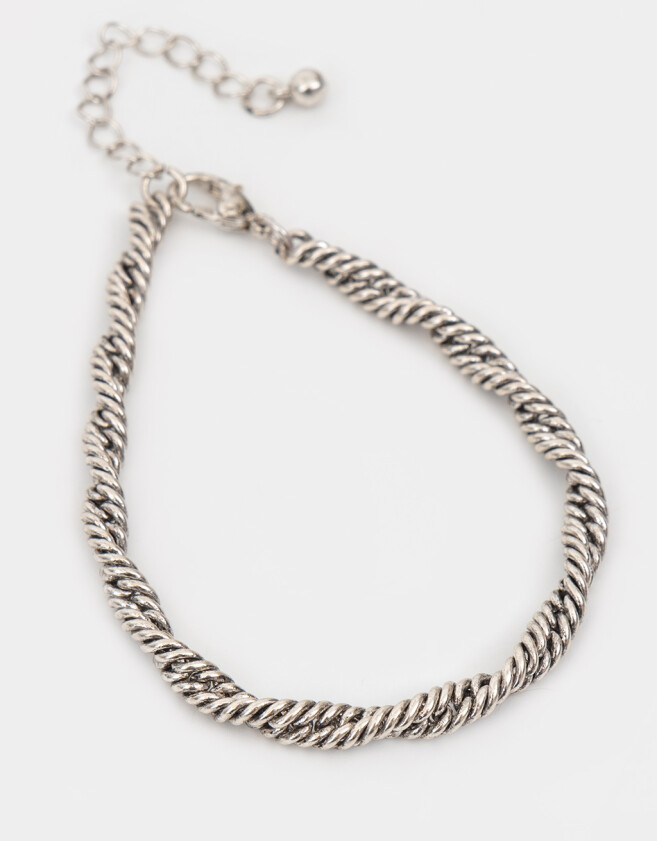 Pulseras Flexibles Bañada en Plata Pulsera Bañada En Plata - Plateado