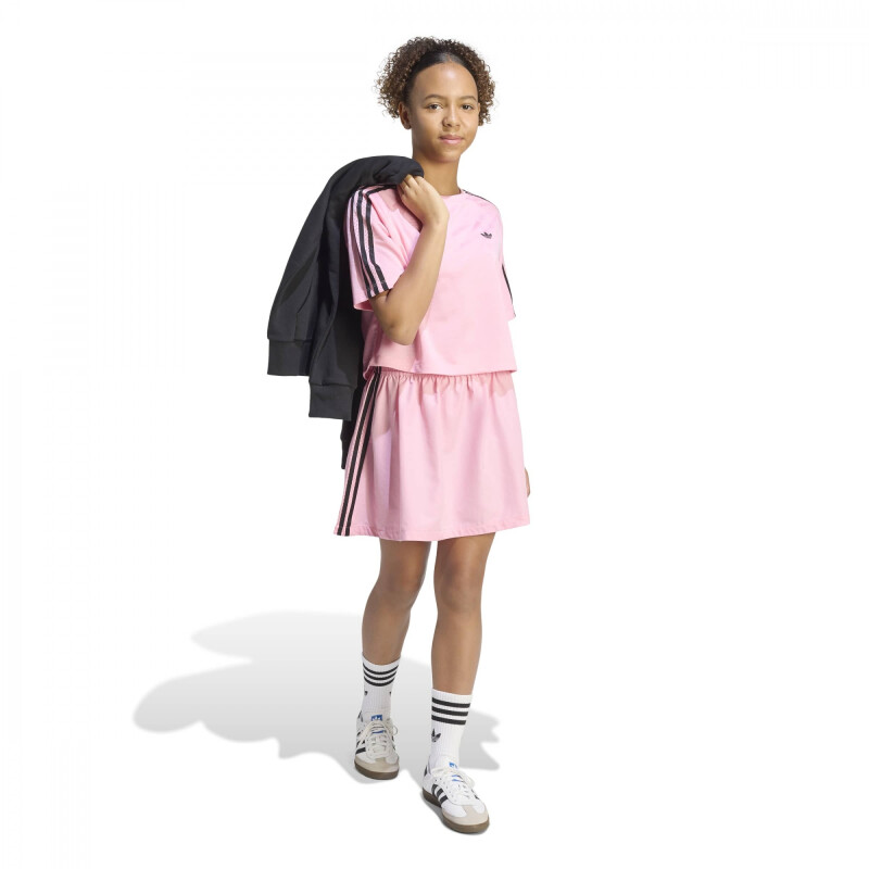 REMERA ADIDAS BOXY JERSEY MUJER KD7832 Rosado-negro