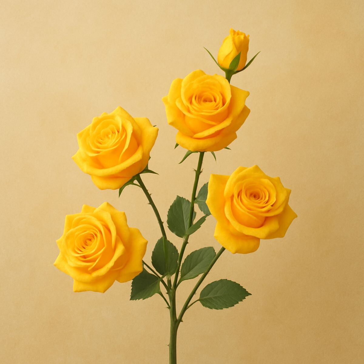 Rama de Rosas Amarillas 