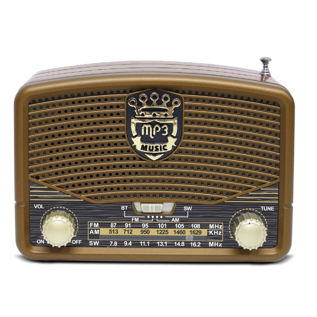 Radio Retro Bluetooth Con Batería Recargable Am/FM 