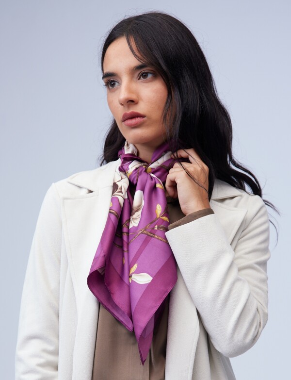 Pashmina Flores VIOLETA