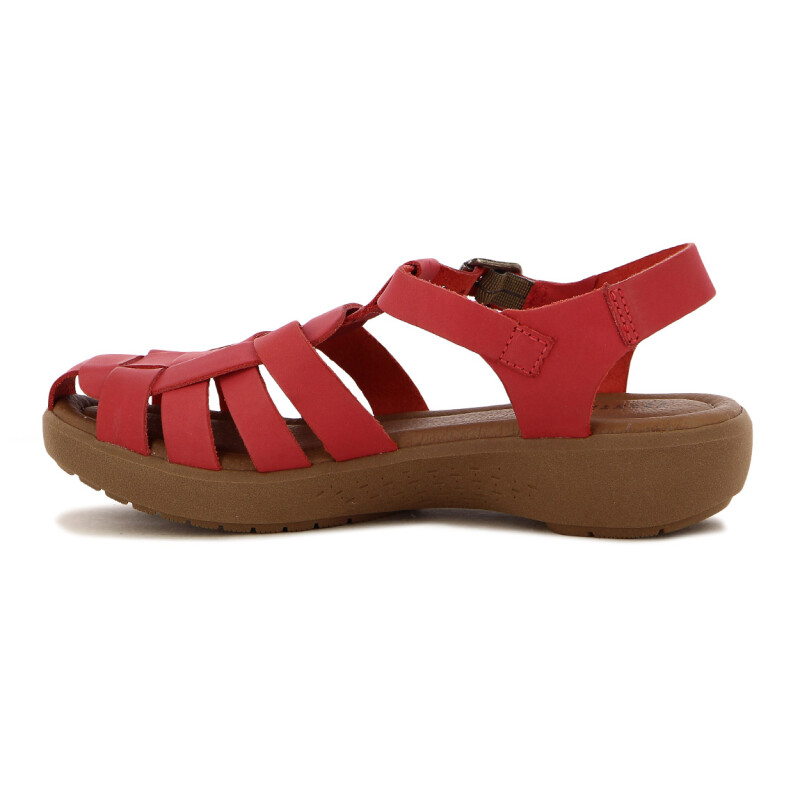 Sandalia Country Mujer Cuero Cereza